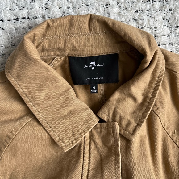 7 For All Mankind Belted Utility Jacket | M - Picture 3 of 8